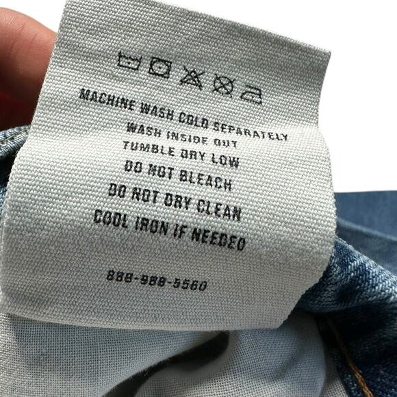 BUCK MASON Jet Set Jean Ridge Twill 11 Oz Cotton Bootcut Denim Jeans Women's 27 - Picture 5 of 11